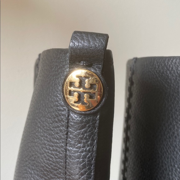 TORY BURCH black leather boots high heel knee high tall size 8 - Picture 6 of 7